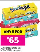 Sunlight Laundry Bar Assorted-For Any 5x400/560g