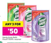 Handy Andy Refill Pouch Assorted-3 x 750ml