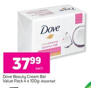 Dove Beauty Cream Bar Value Pack Assorted-4 x 100g