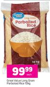 Great Value Long Grain Parboiled Rice-10Kg