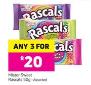 Mister Sweet Rascals Assorted-3 x 50g
