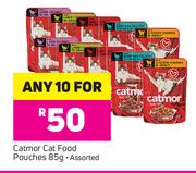 Catmor Cat Food Pouches Assorted-10 x 85g