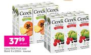 Ceres 100% Fruit Juice Blend Assorted-6 x 200ml Per Pack