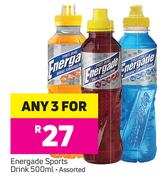 Energade Sports Drink Assorted-3 x 500ml