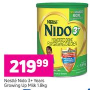 Nestle Nido 3+ Years Growing Up Milk-1.8Kg