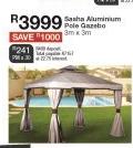 Sasha Aluminium Pole Gazebo