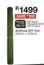 Artificial DIY Turf 200 x 300cm