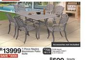 7-Piece Naples Aluminium Patio Suite