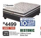 Restonic 152cm Coral Base Set