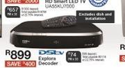 DSTV Explora Decoder Excluding Dish & Installation