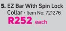 Trojan EZ Bar With Spin Lock Collar-Each