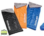 Camp Master Envelope Sleepover Sleeping Bag-180 x 75cm Each