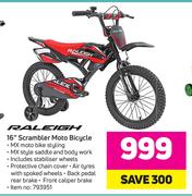 Raleigh 16" Scrambler Moto Bicycle