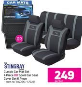 Stringray 4 Piece Classic Car Mat Set Or 6 Piece Sport Car Seat Cover Set-Per Set