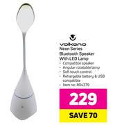 Volkano Neon Series Bluetooth Speaker With LED Lamp