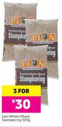 Lion Whole Wheat Stampkoring-3 x 500g
