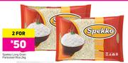 Spekko Long Grain Parboiled Rice-2 x 2Kg