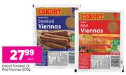 Eskort Smoked Or Red Viennas-500g Each