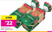 Sasko Premium Brown Bread-2x700g