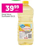 Great Value Sunflower Oil-2Ltr