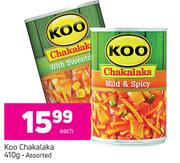 Koo Chakalaka Assorted-410g Each