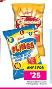 Willards Cheese Curls Or Flings-Any 2 x 150g
