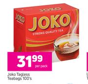 Joko Tagless Teabags-100's Per Pack
