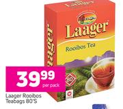 Laager Rooibos Teabags-80's Per Pack