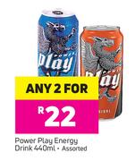 Power Play Energy Drink-Any 2 x 440ml