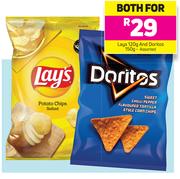 Lays-120g & Doritos Assorted-150g Both For