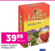 Laager Rooibos Teabags-80's Per Pack
