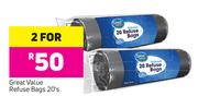 Great Value Refuse Bags-2x20's