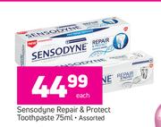 Sensodyne Repair & Protect Toothpaste-75ml Each