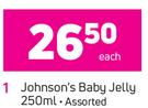 Johnson's Baby Jelly Assorted-250ml Each