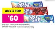 Sta Soft Fabric Conditioner Refill Assorted-3 x 500ml