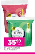 Lil-Lets Pantyliners Assorted-100's Each