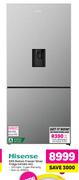 Hisense 610Ltr Bottom Freezer Silver Fridge H610BS-WD