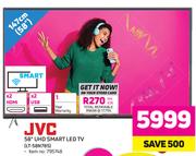 JVC 58"(147cm) UHD Smart LED TV LT-58N785