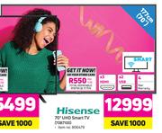 Hisense 70"(177cm) UHD Smart TV 70B7100