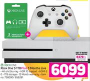 XBox One S 1TB + 3 Month Live Membership