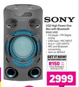 Sony V02 High Power One Box With Bluetooth MHC-V02