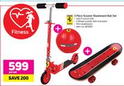 3 Piece Scooter Skateboard Ball Set