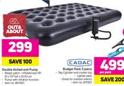 Out & About Double Airbed & Pump