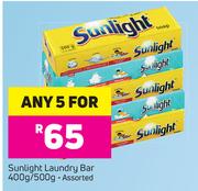 Sunlight Laundry Bar Assorted-5 x 400g/500g