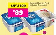 Dairymaid Country Fresh Ice Cream Assorted-Any2x2Ltr
