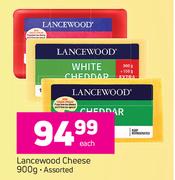 Lancewood Cheese-900g Each