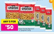 Pasta Grande Macaroni Or Spaghetti-For Any 5x500g