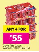 Clover The Classic Yoghurt-For Any 4x6x100g
