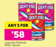 Lucky Star Pilchards Assorted-3 x 400g