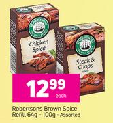 Robertsons Brown Spice Refill Assorted-64g-100g